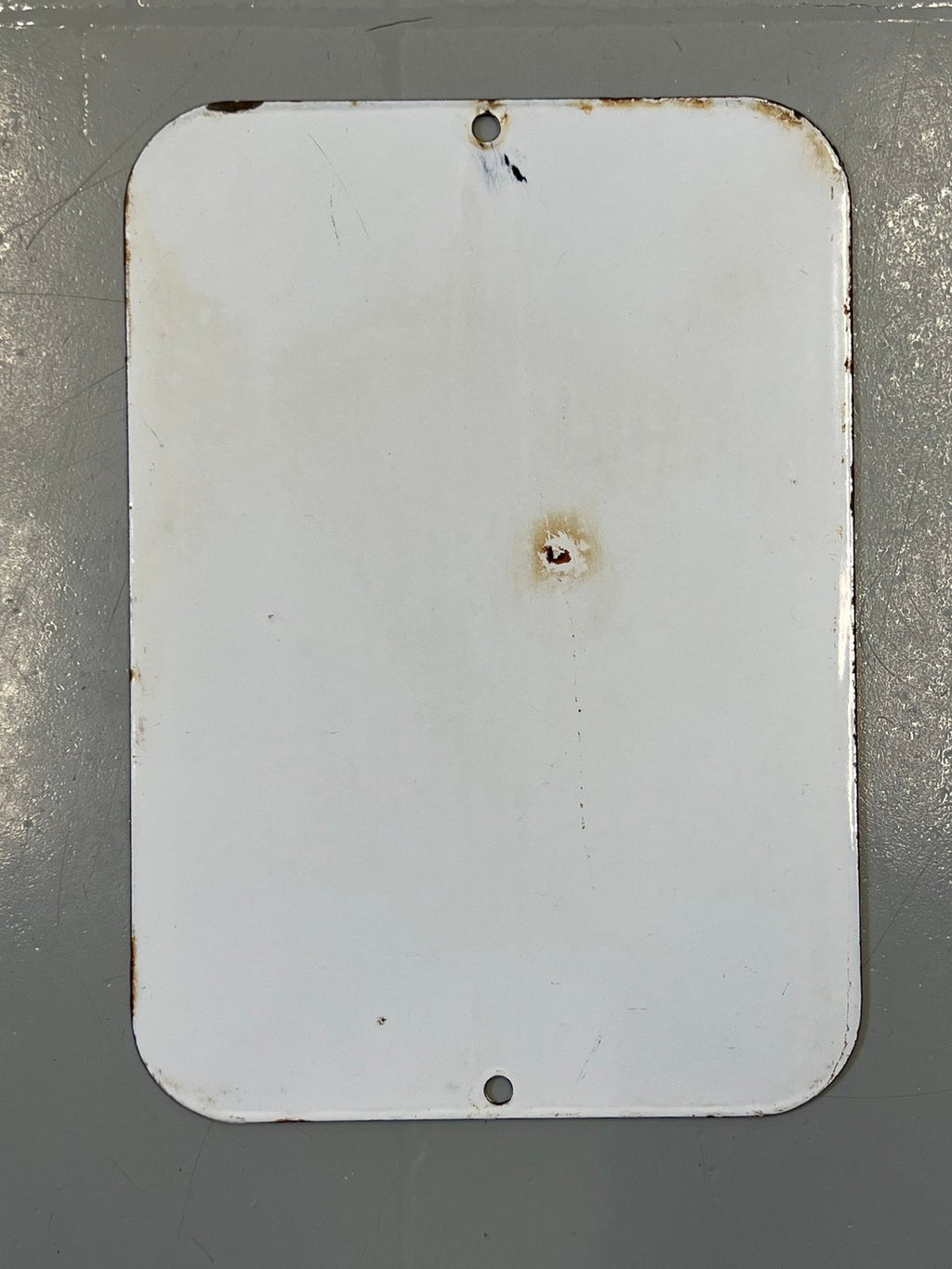 "Please Drive to Last Pump" Vintage Porcelain Gas Station Sign