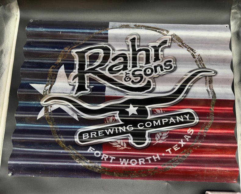 Rahr & Sons Brewing Company Corrugated Aluminum Sign — 30" x 24"