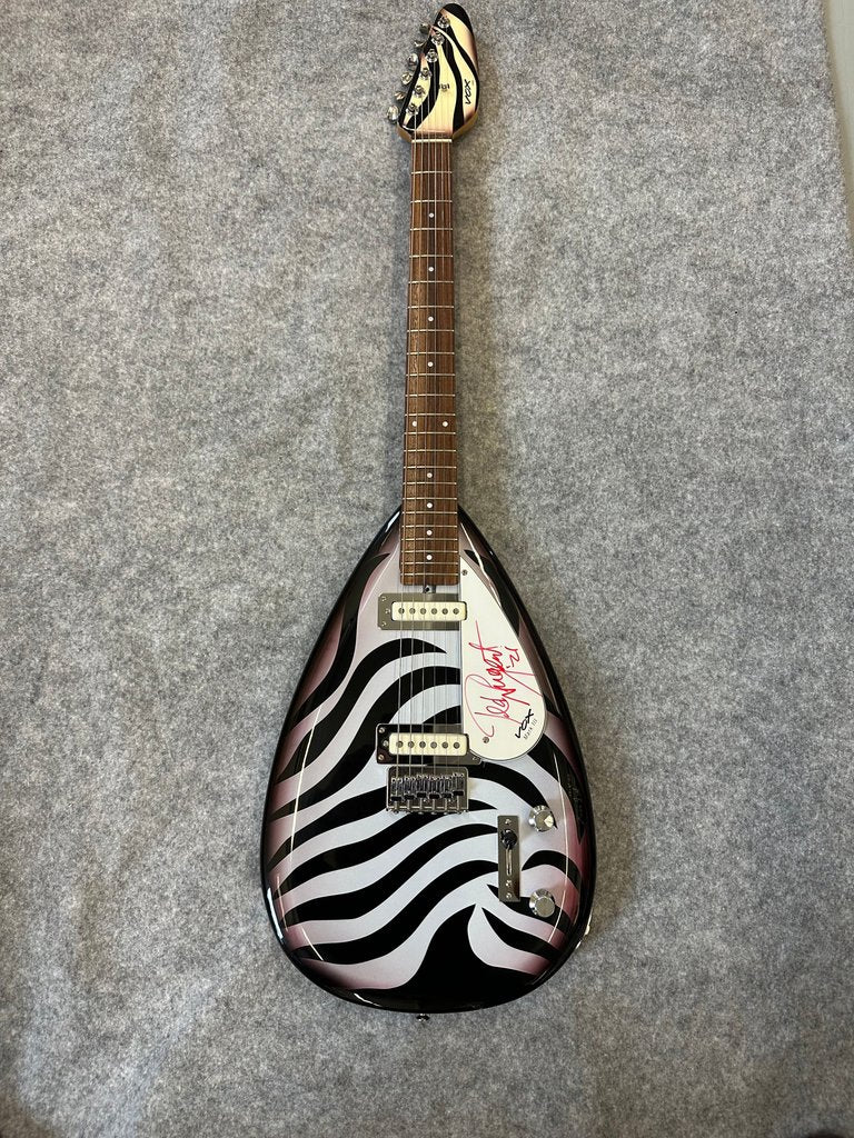 Rare 2000 Vox Mark lll Teardrop Guitar #1 of 3 in this custom finish signed by Ted Nugent