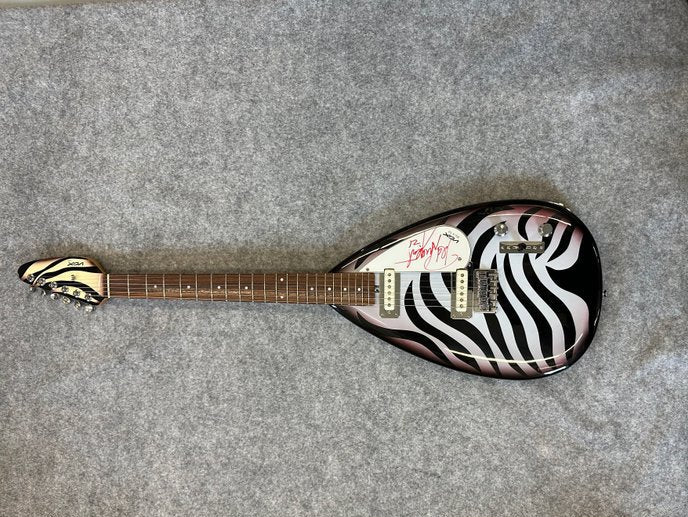 Rare 2000 Vox Mark lll Teardrop Guitar #1 of 3 in this custom finish signed by Ted Nugent