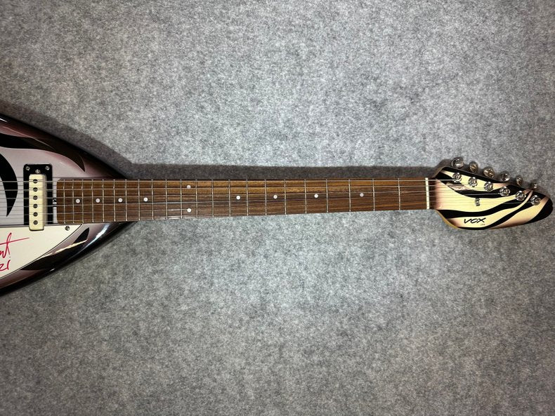 Rare 2000 Vox Mark lll Teardrop Guitar #1 of 3 in this custom finish signed by Ted Nugent