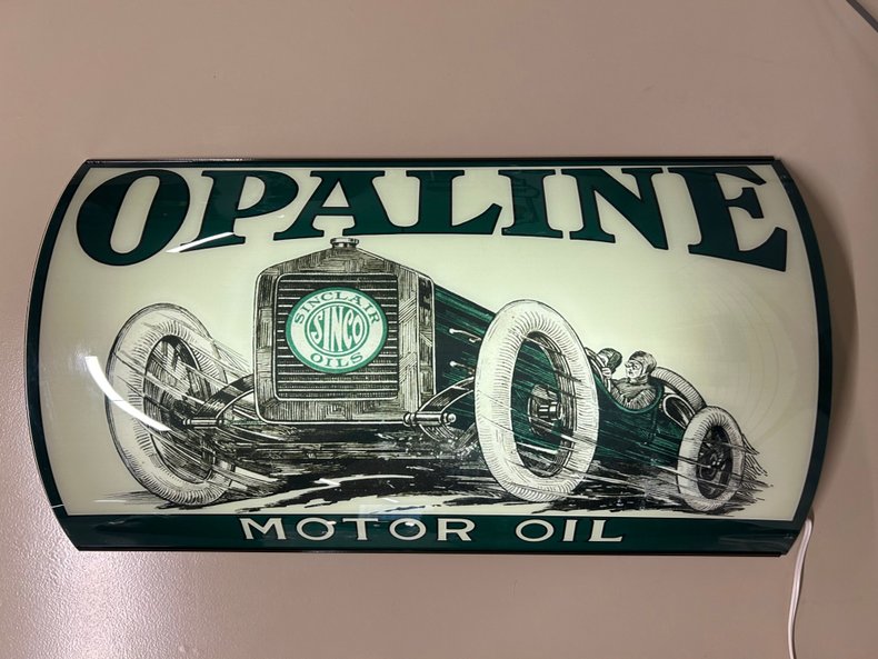 32" Opaline Retro Style Lighted Sign