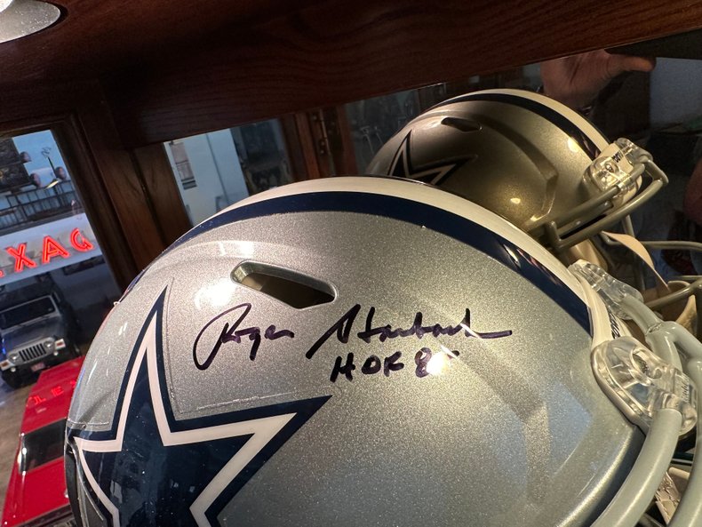 Roger Staubach HOF '85 Signed Riddell Full-Size Speed Pro Helmet w/ COA