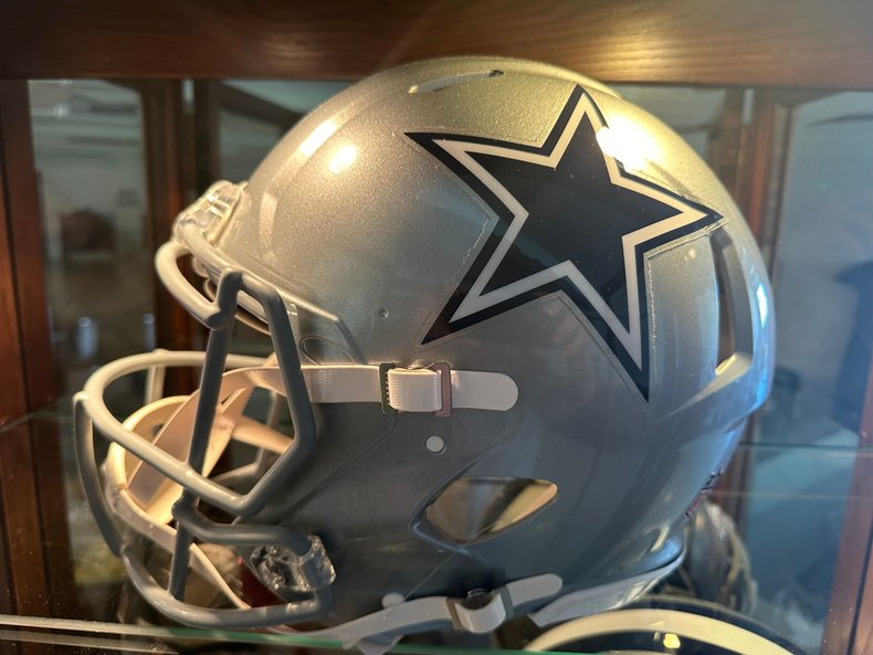 Roger Staubach HOF '85 Signed Riddell Full-Size Speed Pro Helmet w/ COA