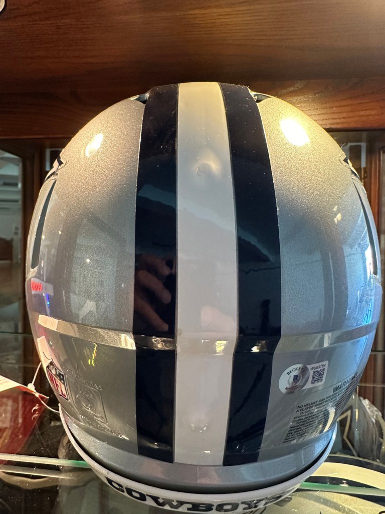 Roger Staubach HOF '85 Signed Riddell Full-Size Speed Pro Helmet w/ COA