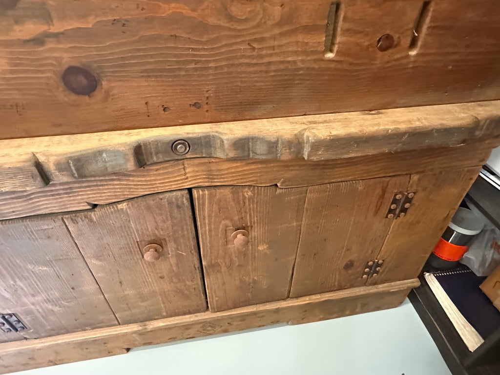 Rustic Hand Built  Barnwood Gun Cabinet