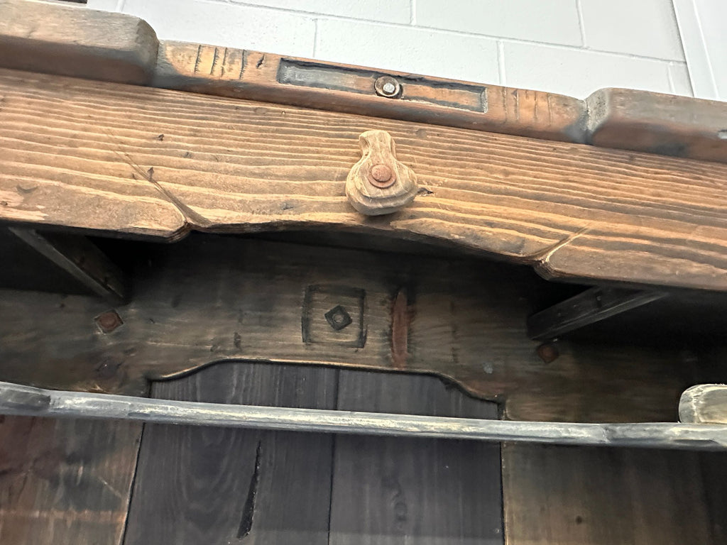 Rustic Hand Built  Barnwood Gun Cabinet