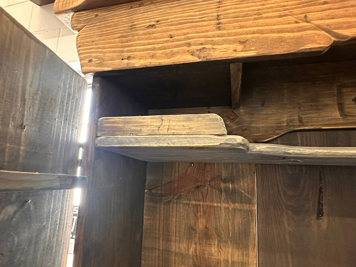 Rustic Hand Built  Barnwood Gun Cabinet