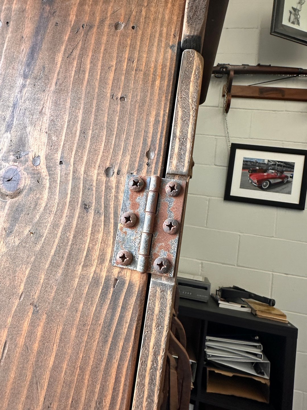 Rustic Hand Built  Barnwood Gun Cabinet