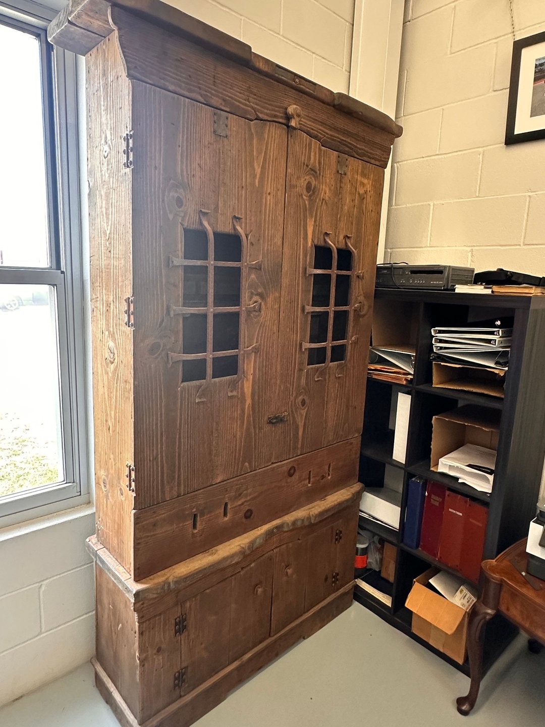 Rustic Hand Built  Barnwood Gun Cabinet