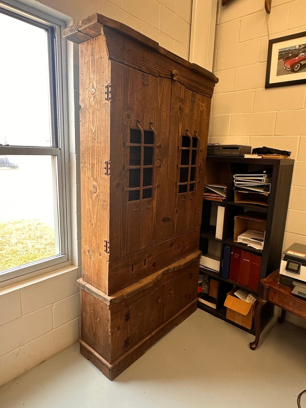 Rustic Hand Built  Barnwood Gun Cabinet
