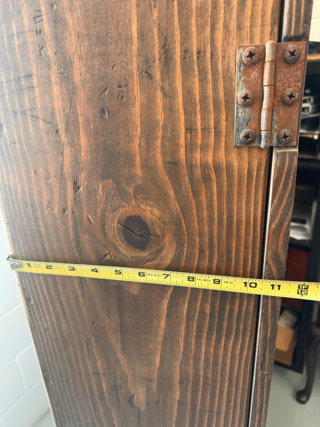 Rustic Hand Built  Barnwood Gun Cabinet