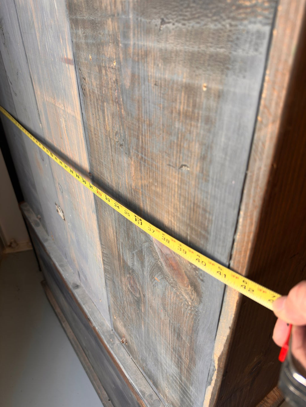 Rustic Hand Built  Barnwood Gun Cabinet