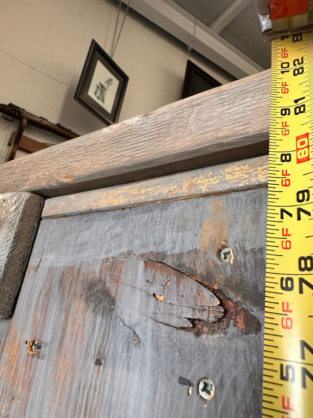 Rustic Hand Built  Barnwood Gun Cabinet