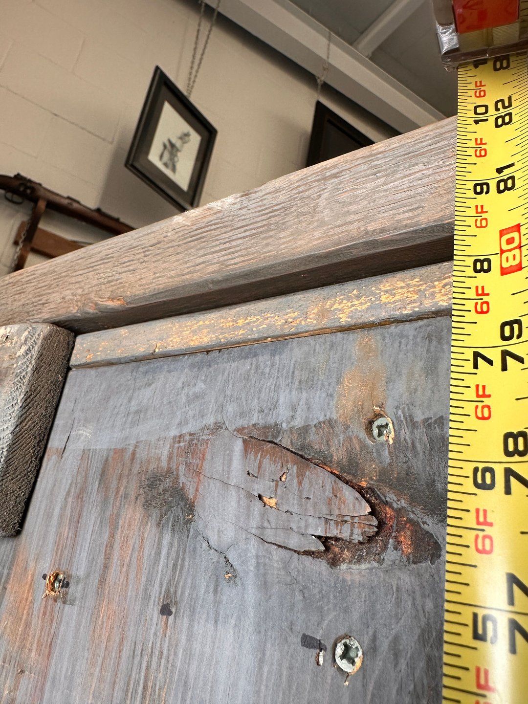 Rustic Hand Built  Barnwood Gun Cabinet