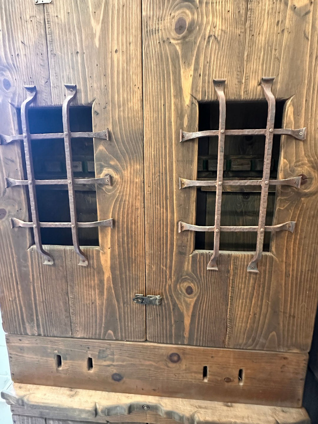 Rustic Hand Built  Barnwood Gun Cabinet
