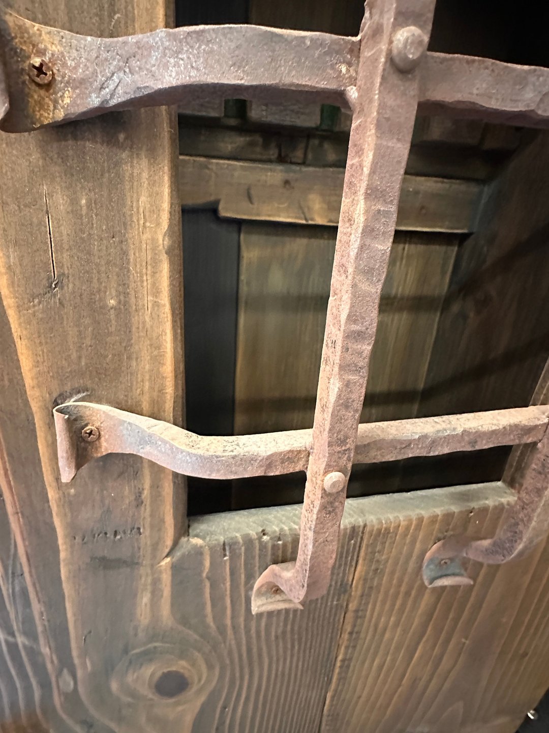 Rustic Hand Built  Barnwood Gun Cabinet
