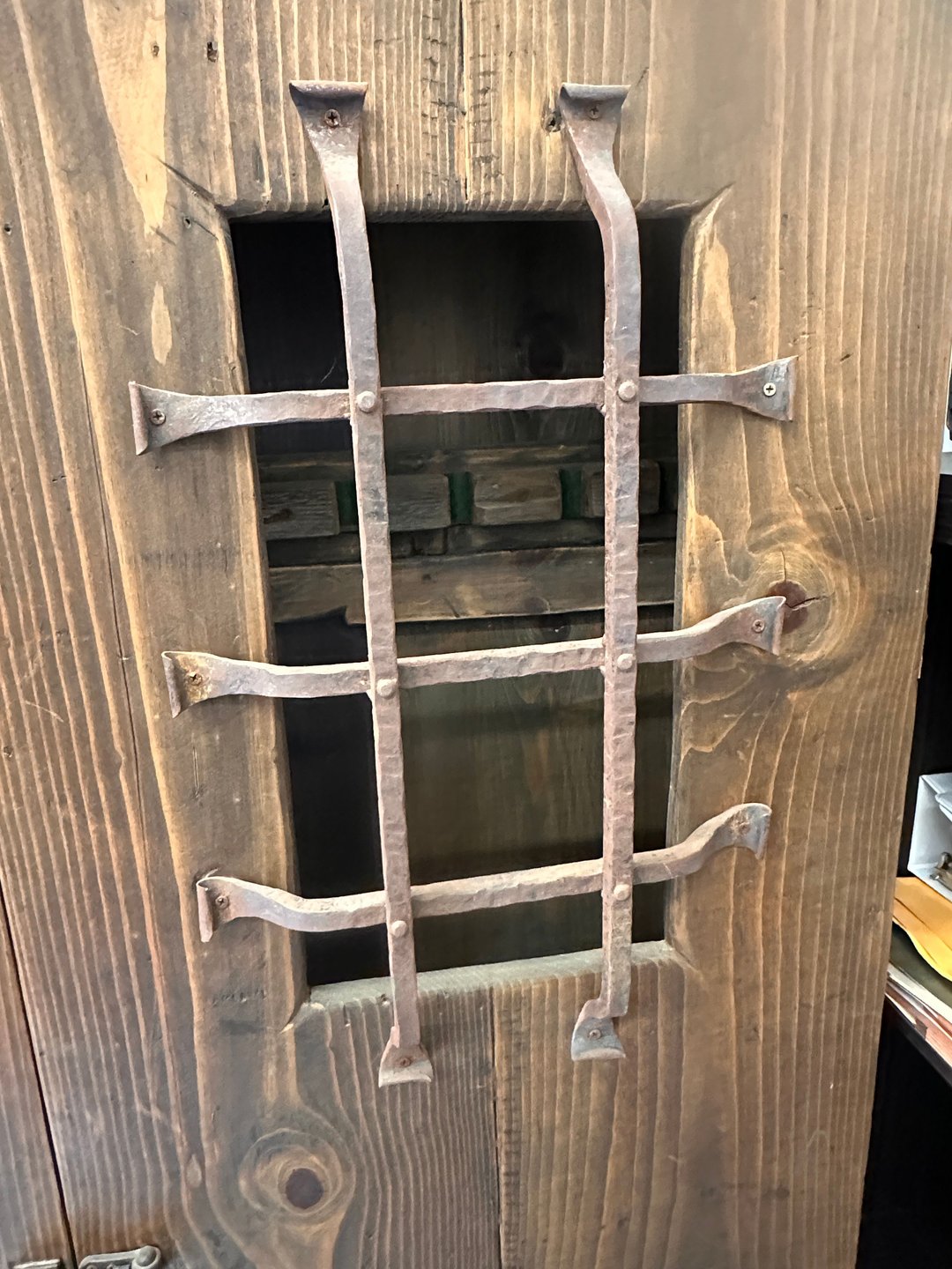Rustic Hand Built  Barnwood Gun Cabinet