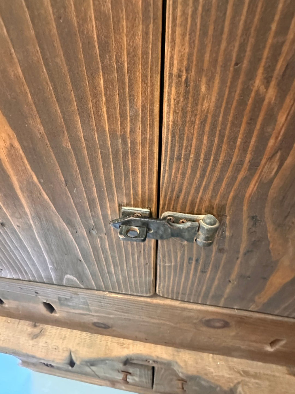 Rustic Hand Built  Barnwood Gun Cabinet