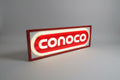 Vintage Conoco Plastic Lighted Sign 8x3 FT