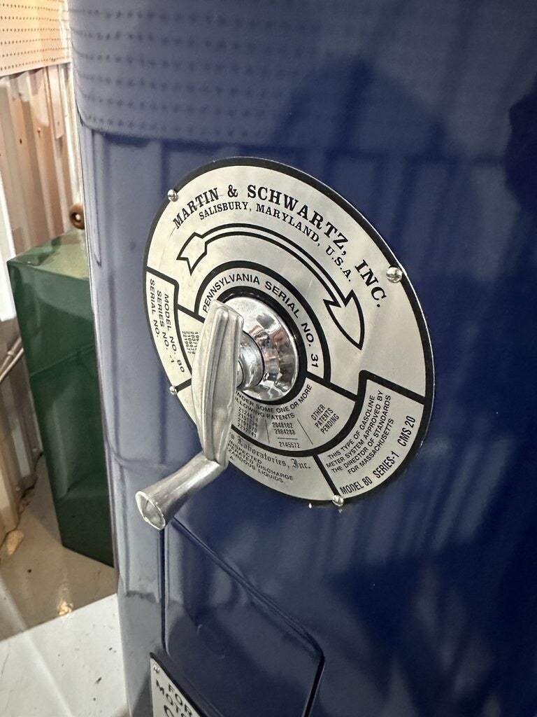 Vintage Martin & Schwartz Model 80 Gas Pump – Mobilgas Special
