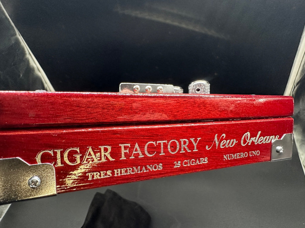 New Orleans Cigar Factory Electric Cigar Box Guitar – Red