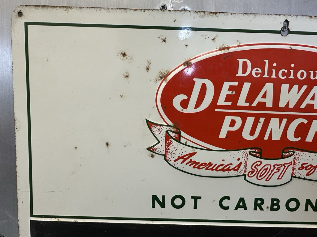 1960s Delaware Punch Menu Board – Vintage Soda Fountain Sign