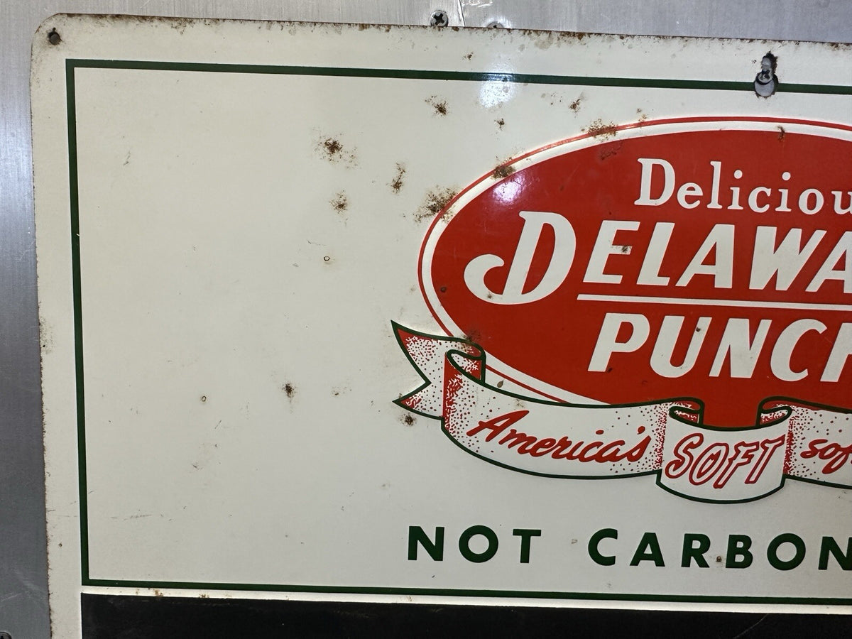 1960s Delaware Punch Menu Board – Vintage Soda Fountain Sign