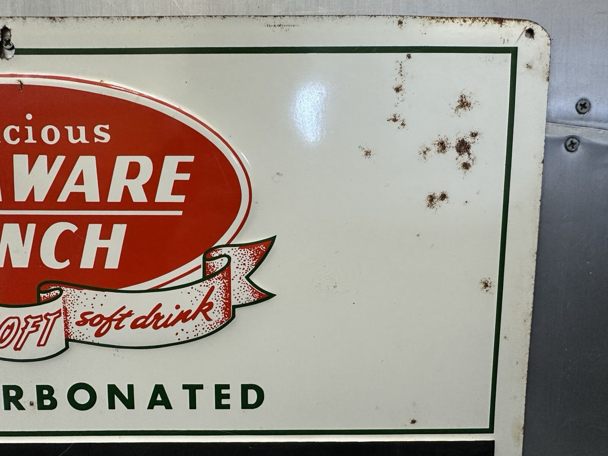 1960s Delaware Punch Menu Board – Vintage Soda Fountain Sign