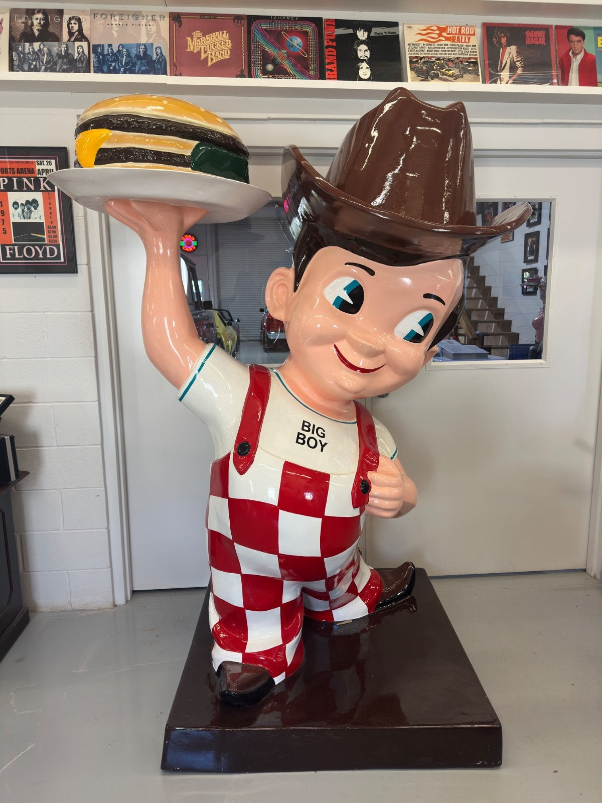 Rare 7-Ft Fiberglass Big Boy Statue – Cowboy Edition
