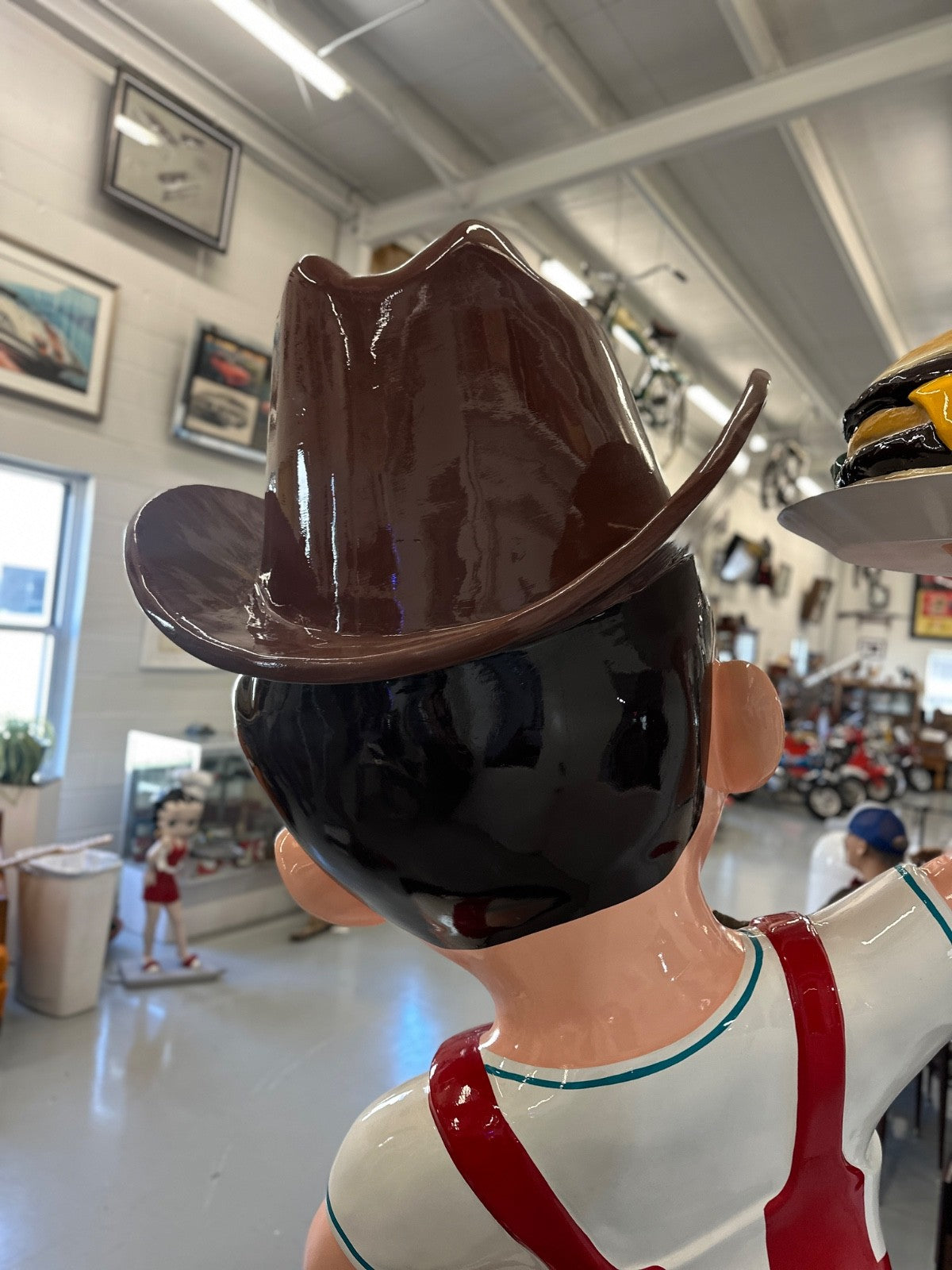 Rare 7-Ft Fiberglass Big Boy Statue – Cowboy Edition