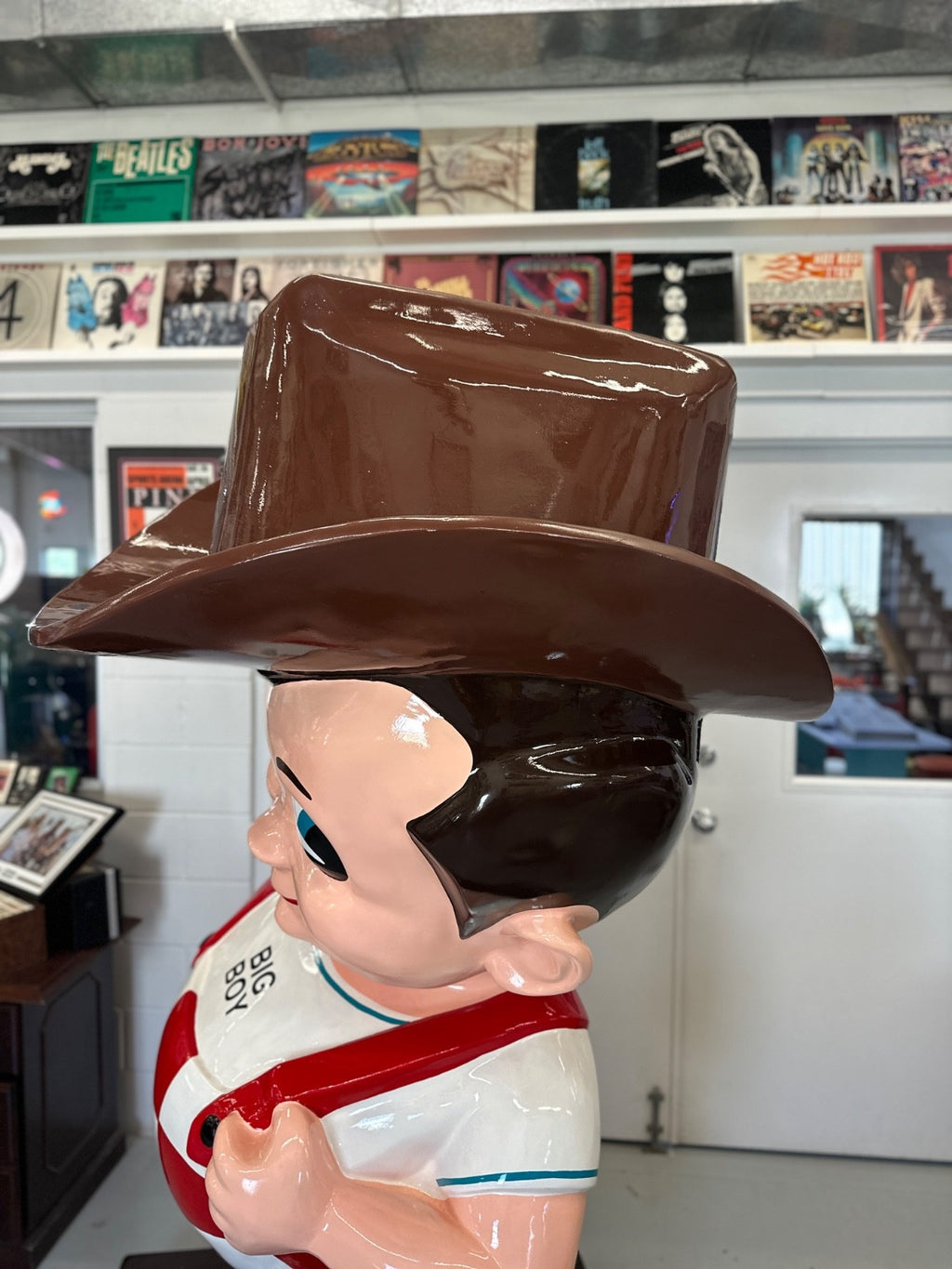 Rare 7-Ft Fiberglass Big Boy Statue – Cowboy Edition