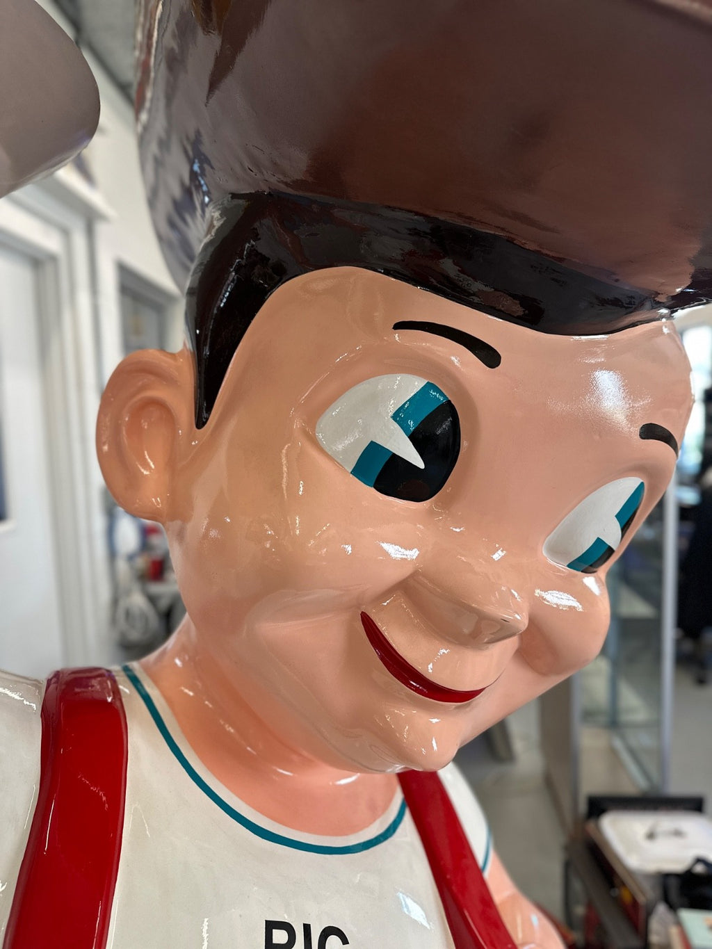 Rare 7-Ft Fiberglass Big Boy Statue – Cowboy Edition
