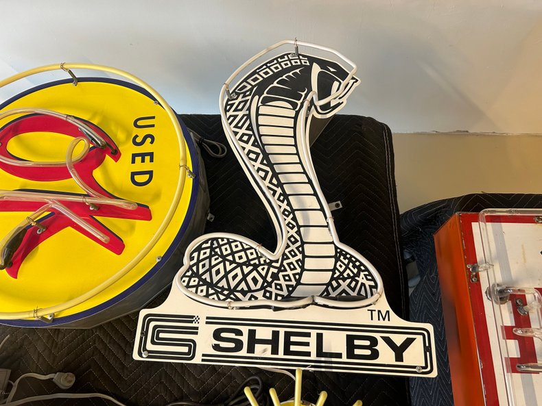Shelby Cobra Neon Sign — As-Is, Needs Repair