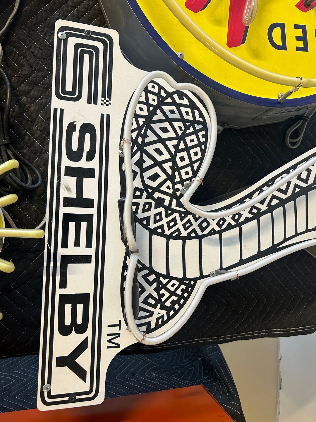 Shelby Cobra Neon Sign — As-Is, Needs Repair