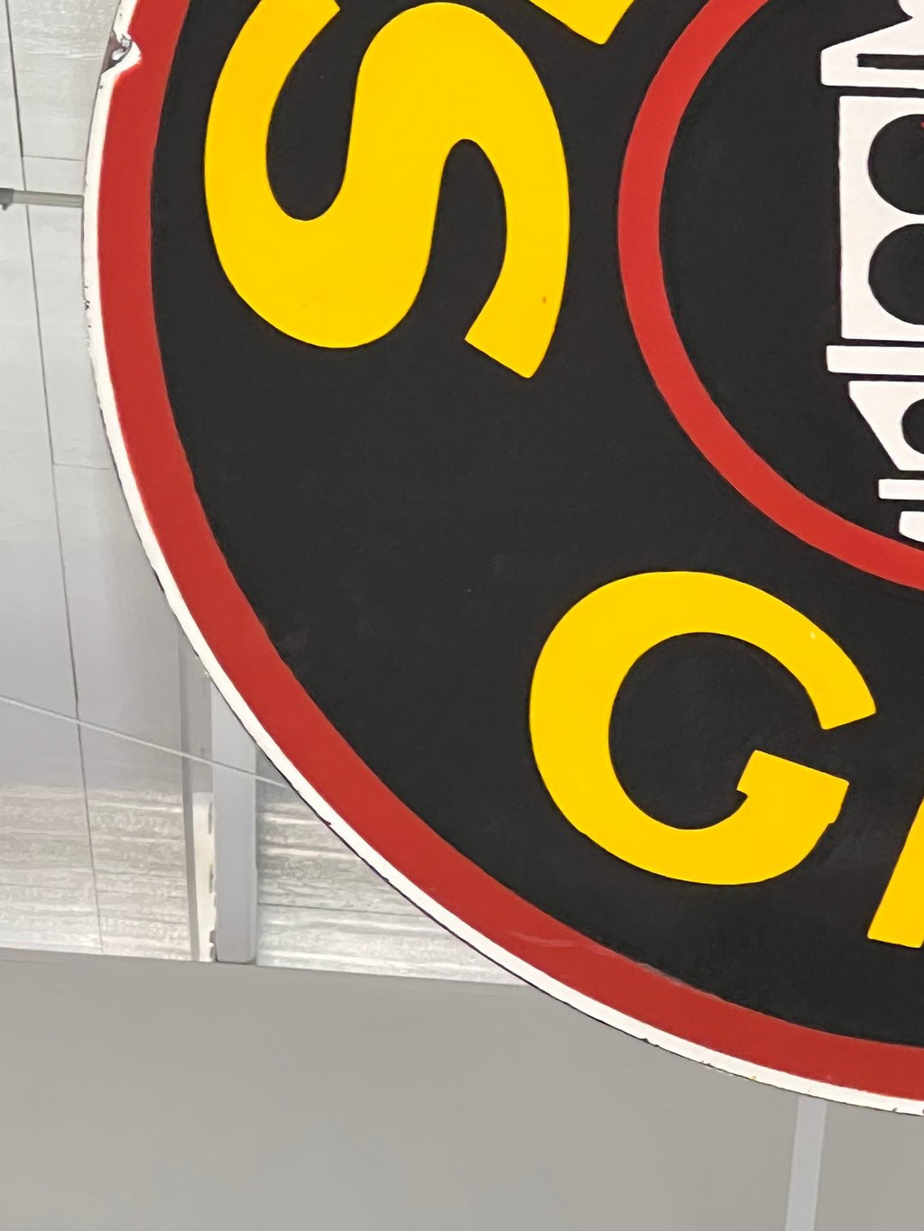 Signal Gas Vintage Double-Sided Hanging Sign