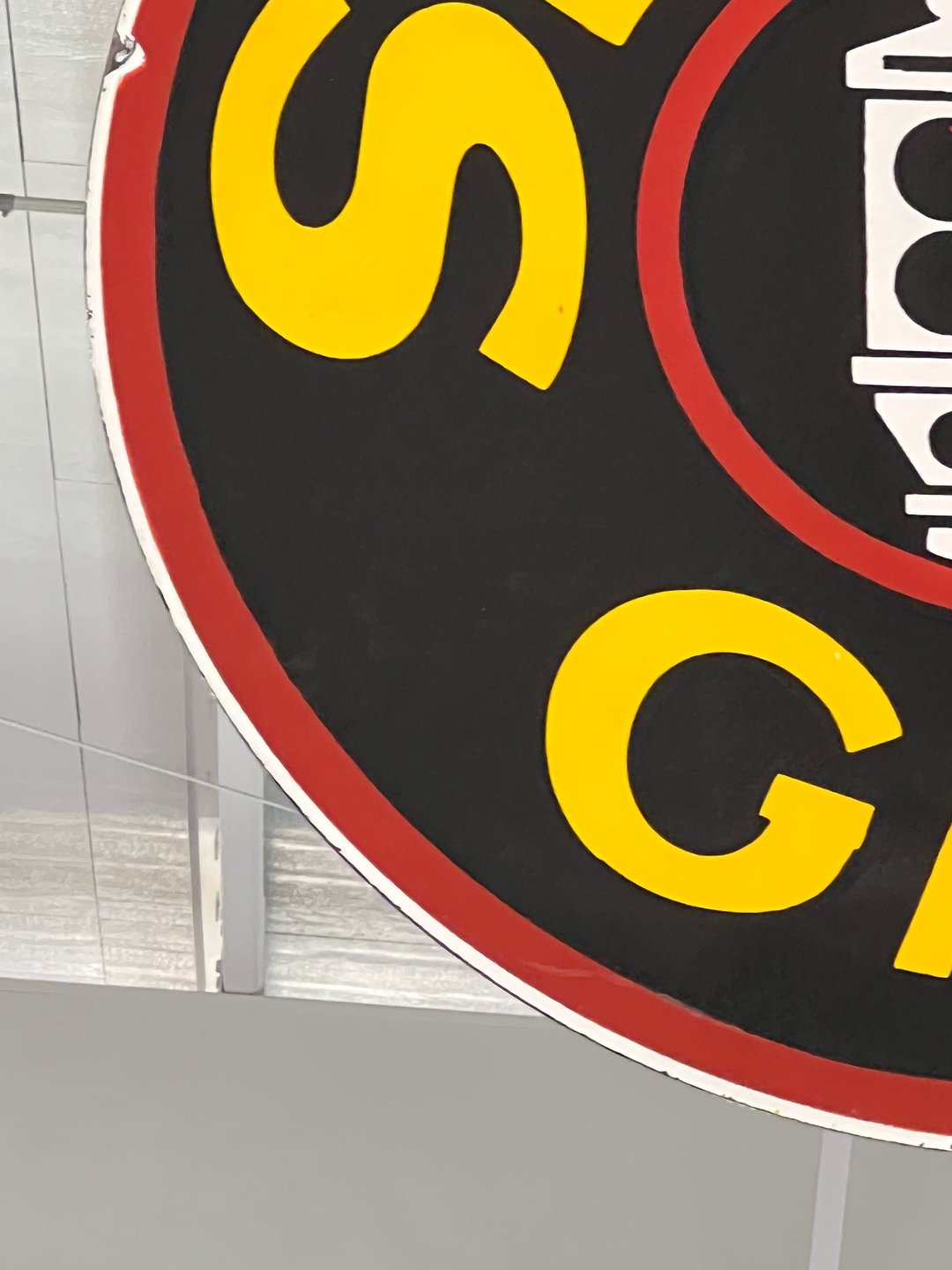 Signal Gas Vintage Double-Sided Hanging Sign