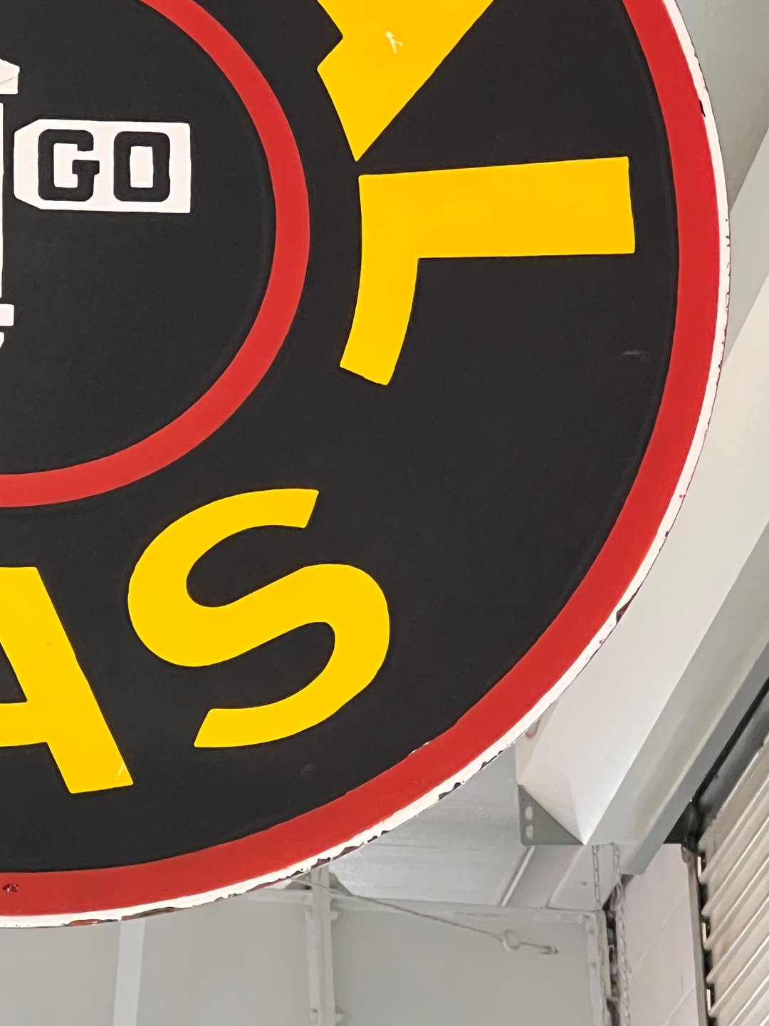Signal Gas Vintage Double-Sided Hanging Sign