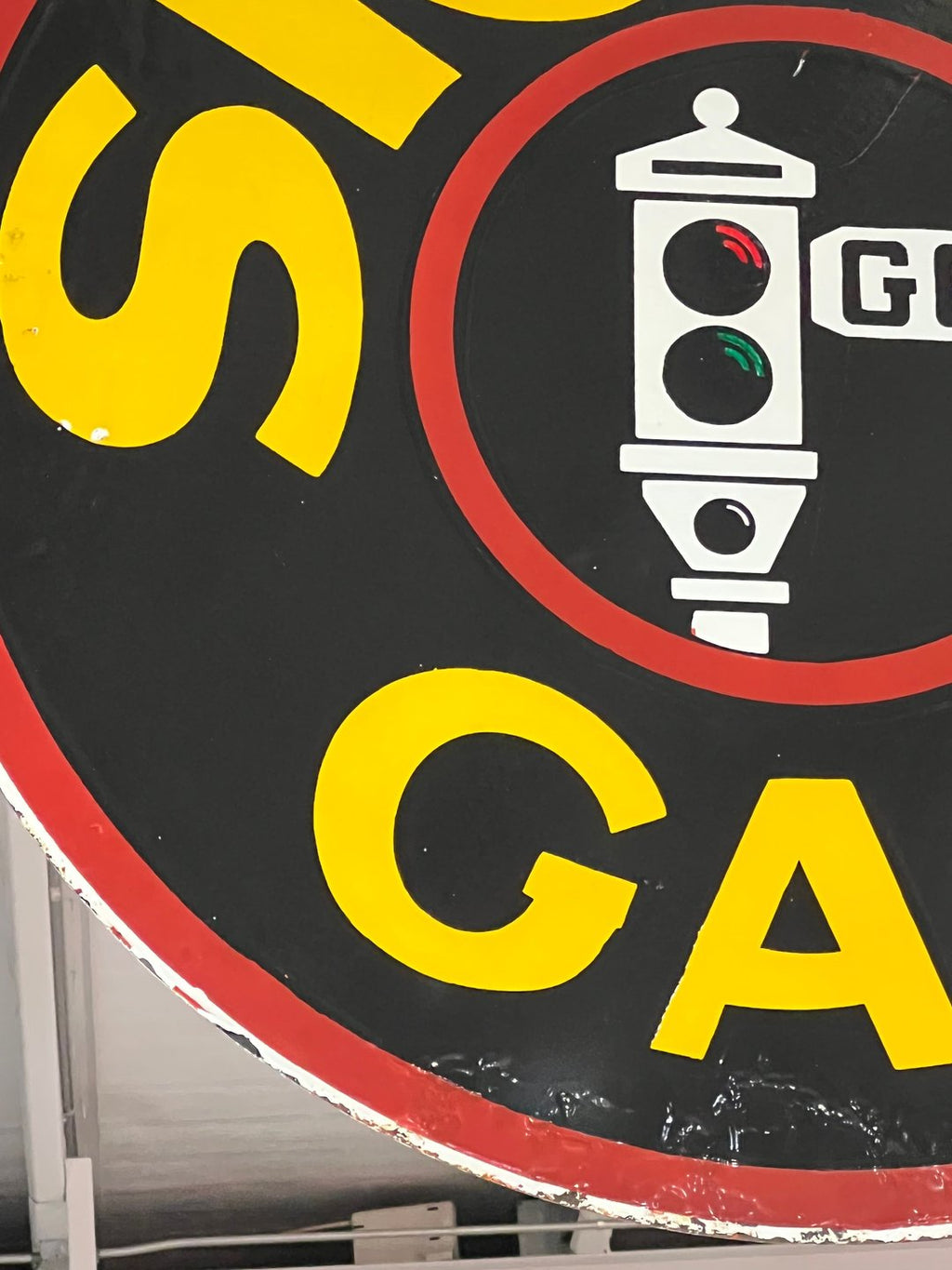 Signal Gas Vintage Double-Sided Hanging Sign