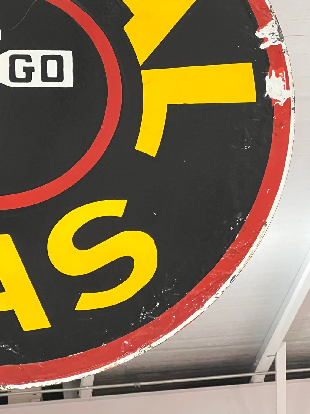 Signal Gas Vintage Double-Sided Hanging Sign