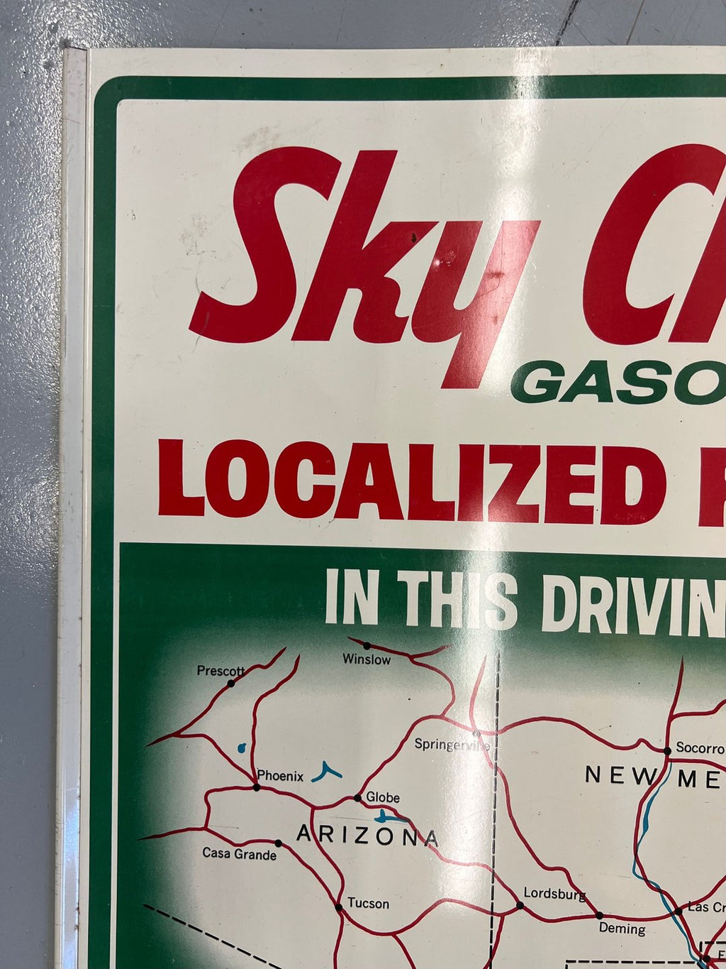 Texaco SkyChief Gasoline "Localized for You" Sign