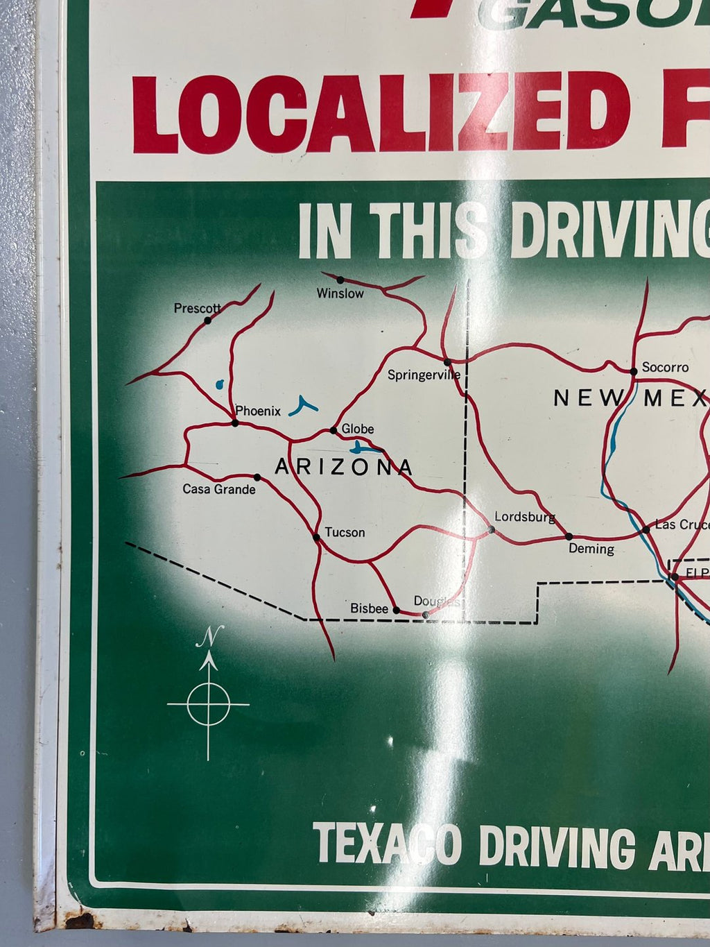 Texaco SkyChief Gasoline "Localized for You" Sign