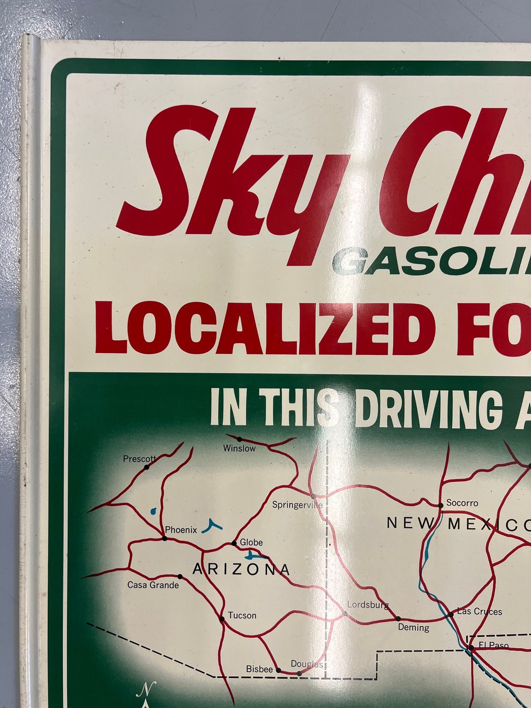 Texaco SkyChief Gasoline "Localized for You" Sign