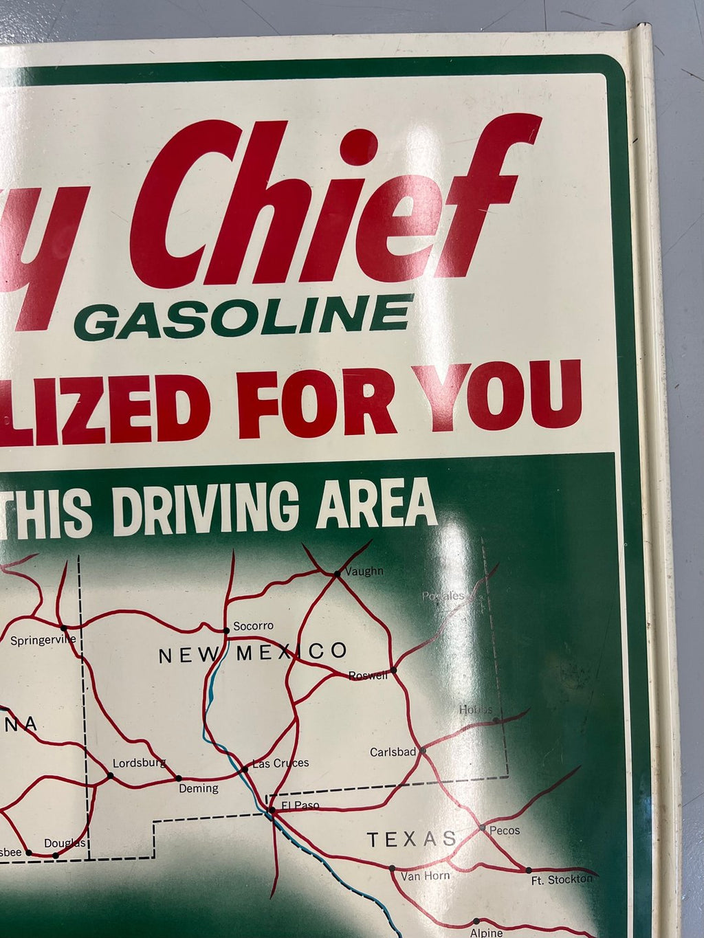 Texaco SkyChief Gasoline "Localized for You" Sign