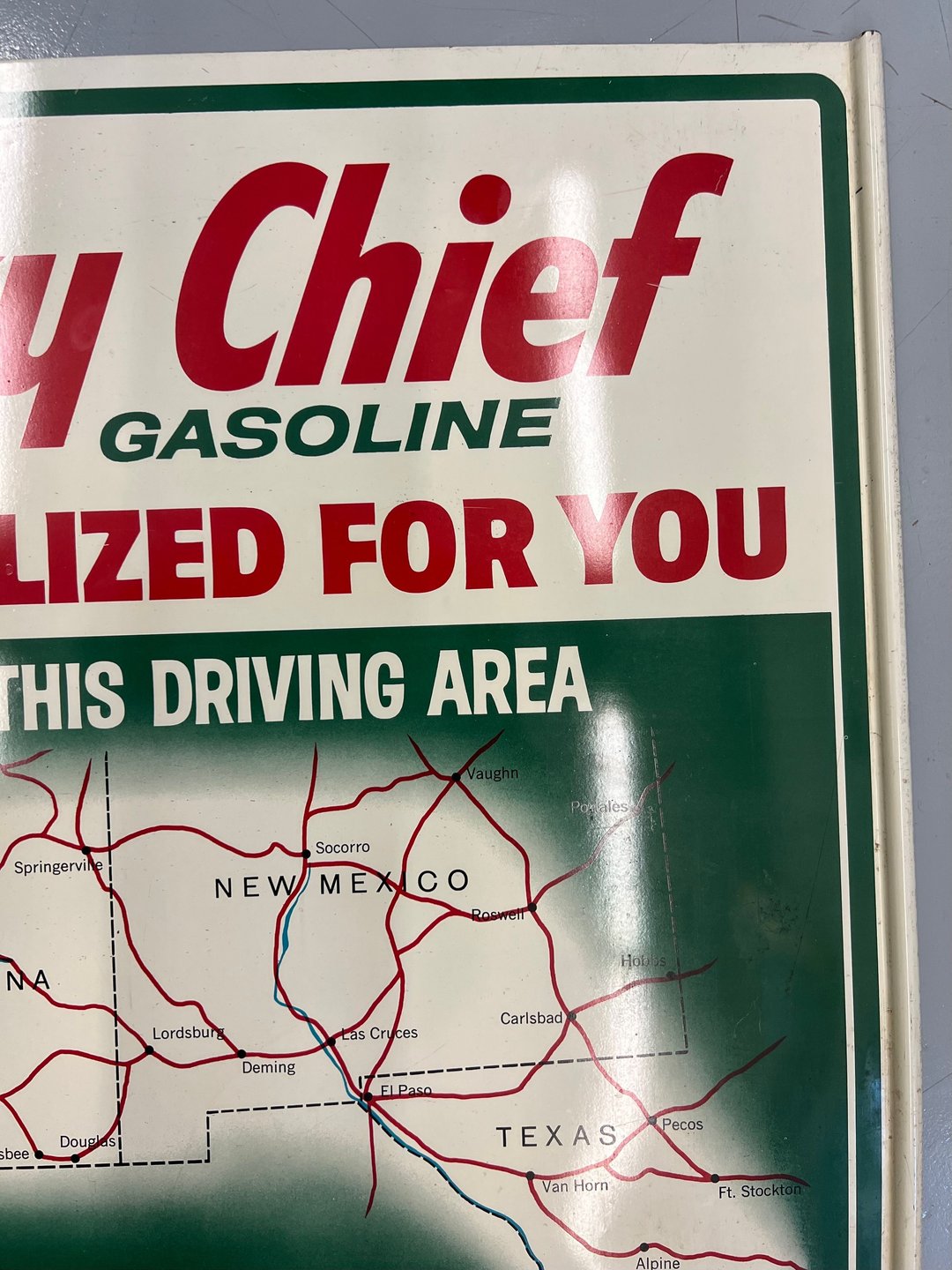 Texaco SkyChief Gasoline "Localized for You" Sign