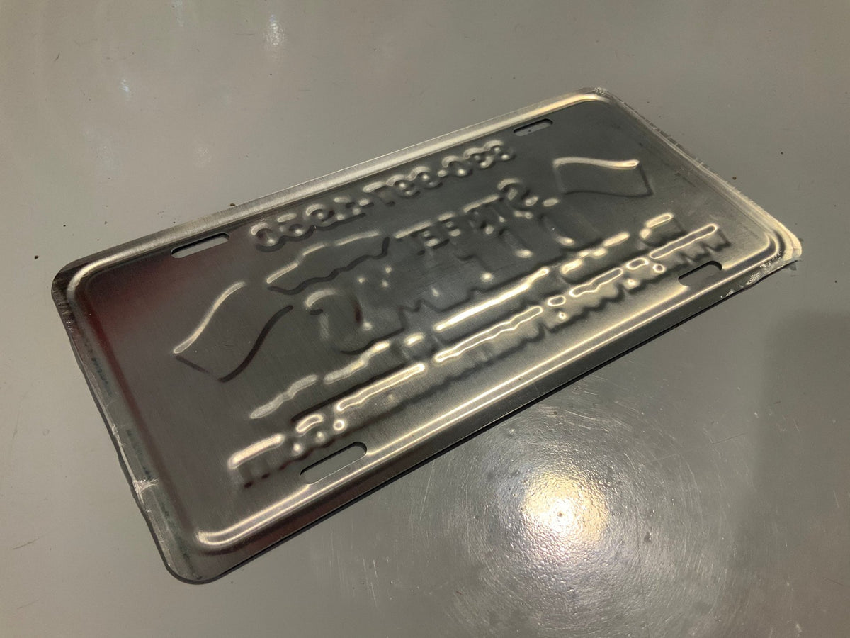 Street Dreams Texas Embossed Tin License Plate