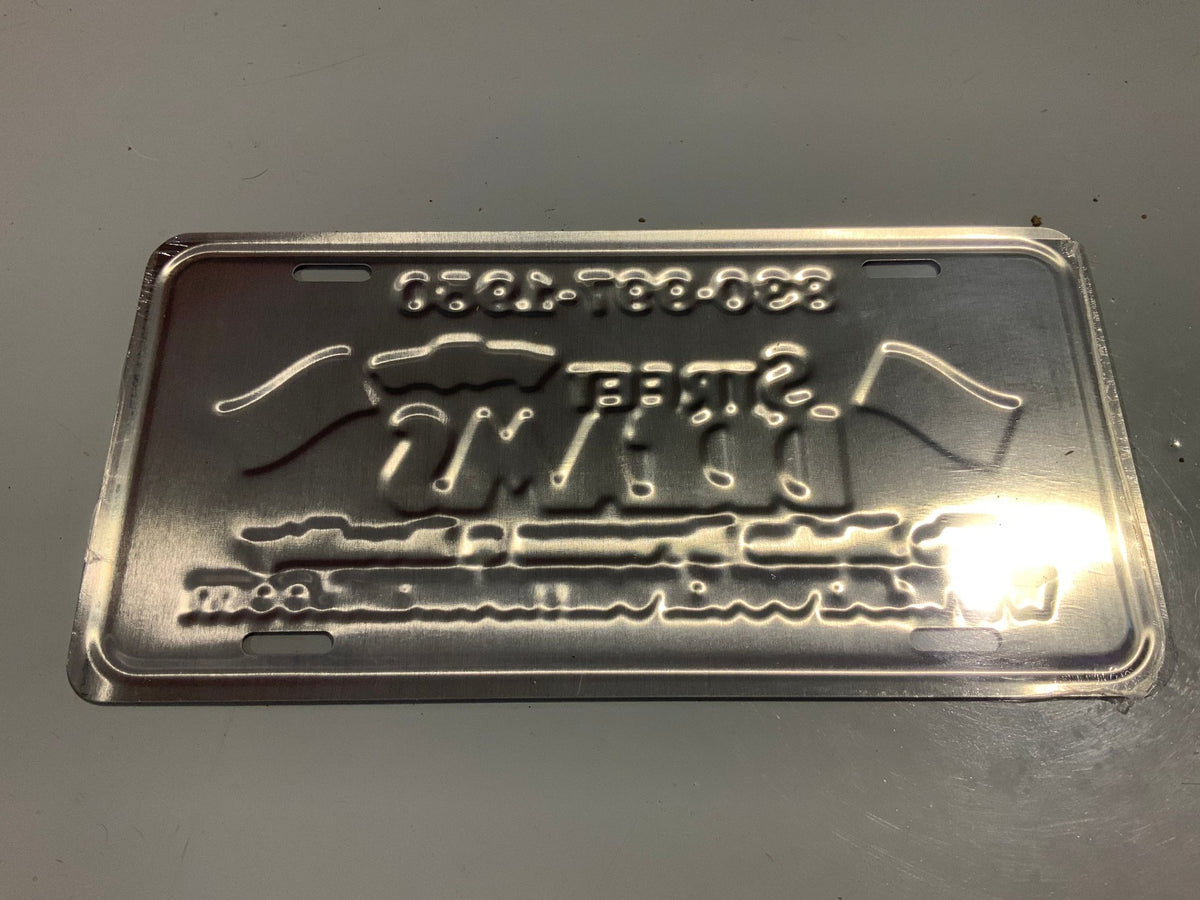 Street Dreams Texas Embossed Tin License Plate