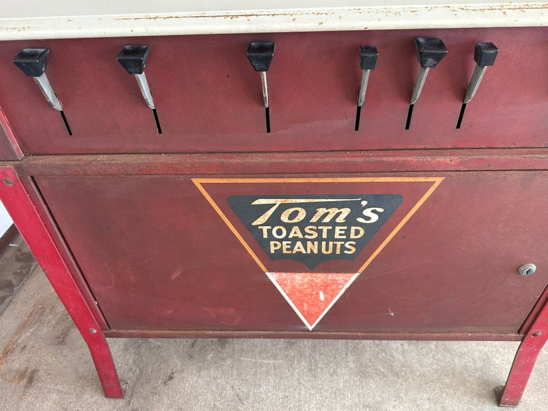 Vintage 1950s Tom's Candy & Sandwich Vending Machine