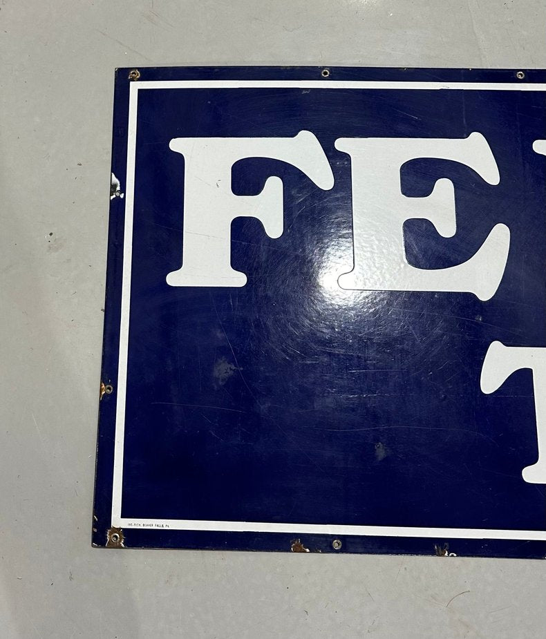 Vintage Federal Tires Porcelain Sign