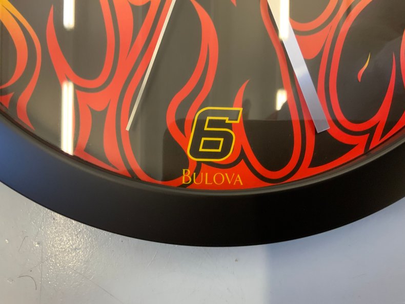 Harley-Davidson Bulova Flame Clock – 11"